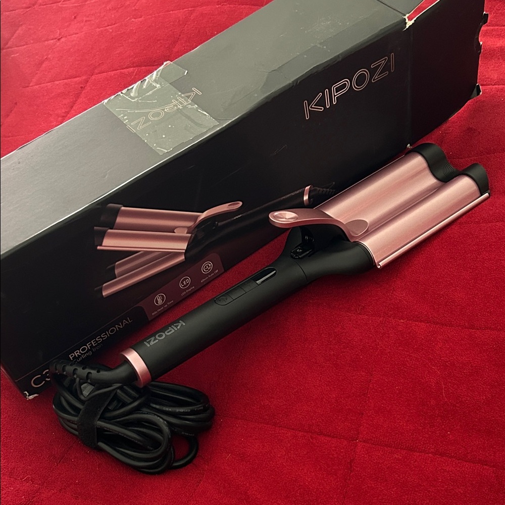 KIPOZI Pink Hair Waver